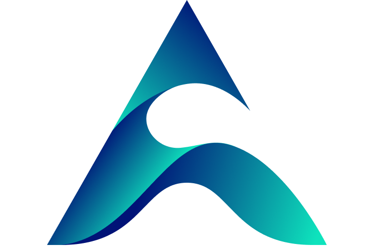 Ascend symbol enlarged as a brand shape